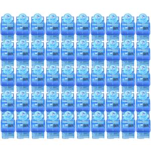 2 x Finger Lights-50Pcs Blue Finger Flashlight for Kids Party Favors Bulk, Light Up LED Finger Light for Easter Back to School Classroom Prizes Parties Trick or Treating Christmas