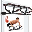 Sportneer 2026 Upgrade Pull up Bar for Doorway with Folding Handle, Door Pull up Bar Door Frame Multi-grip Upper Body Trainer, 440lb, Indoor Fitness for Home Gym Strength Training - US Patent Pending