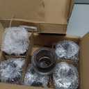 Woho Smoke Grey Votive Candle Holders Set of 6, Vintage Ribbed Tealight Candle Holder for Daily Home Decor, Classy Tea Light Candle Holder Glass for Living Room Table Decor(Grey, 2.1" H X 2.75" D) (Gray)