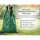 Slow Release PE Tree Watering Bag Ring Bladders Water Deep Automatic Drip Irrigation Drippers Root Waterer Globe Soaker for New Plant Trees Trunk 20 Gallon (1 Pack)