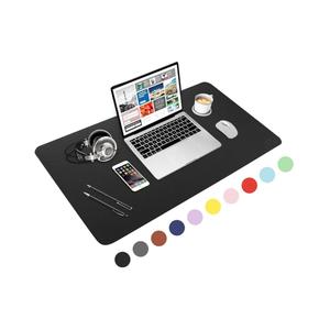 WisFox Mouse Pad, Leather Desk Pad Protector, Office Desk Mat, Non-Slip PU Leather Desk Blotter, Laptop Desk Pad, Waterproof Desk Writing Pad for Home Office Decor(Blue, 31.5" x 15.7")
