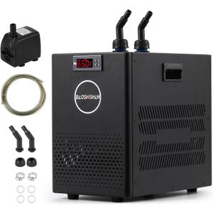 BAOSHISHAN Aquarium Chiller 26gal Aquarium Cooler 1/13 HP Water Chiller for Aquarium with Compressor Refrigeration Quiet Design Chiller for Fish Tank Axolotl