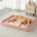 BFPETHOME Dog Beds for Large Dogs, Orthopedic Dog Bed for Medium Large Dogs,Big Waterproof Couch Pet Bed with Removable Washable Cover, Size: 36"l x 27"w x 6.5"th