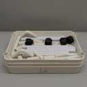 Baby Diaper Caddy, Plastic Movable Cart for Newborn Nursery Essentials Diaper Storage Caddy Organizer for Changing Table & Crib, Easy to Assemble, Beige