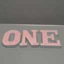 O N E Light Up Numbers, 1st Birthday Letter LED 3PCS ONE Number Lights for Girls Boys Baby 1 Year Old Birthday Party Decoration Supplies, Pink