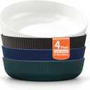 Berglander Pasta Bowls Set of 4, Salad Bowls 37oz Unbreakable Large Plastic Soup/Salad/Fruit/Serving Bowls for Home, Restaurant, Outdoor, Picnic, Camping, Serving Dishes