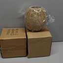 Premium Rattan Lamp Shade 3 Pack Boho Lamp Shade for Living Room, Bedroom, and Dining Room Durable rattan pendant light shade Perfect for Pendant, Table, and Ceiling Lamps