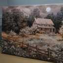 Hyidecorart Wall Decor For Living Room Farmhouse Canvas Wall Art Nature Landscape Paintings Bedroom Decorations Rural Artwork Pictures Large Framed for Office Aesthetic Home Decor Ready To Hang (60"L x 30"W)