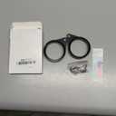 Anovo Flag Pole Rings, Flagpole Rings Aluminum Alloy 360° Rotating Anti Wrap Flag Mounting Spinning Ring Clips for 1.75-2.02 Inch Diameter Flagpole (2 Inch -Pack of 2, Black)