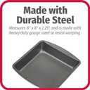 GoodCook Everyday Nonstick Steel Square Pan, 8", Gray