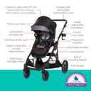 Baby Trend Morph Single to Double Modular Stroller, Dash Black