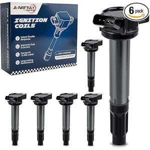 Ignition Coils Spark Plugs for Toyota Sienna Avalon Camry Highlander RAV4 Lexus RX350 IS350 ES350 2007 2008 2009 2010 2011 2012 2013 2014 2015 coil Packs Spark Plugs 3.5 V6 Replaces# UF487, 6Pack