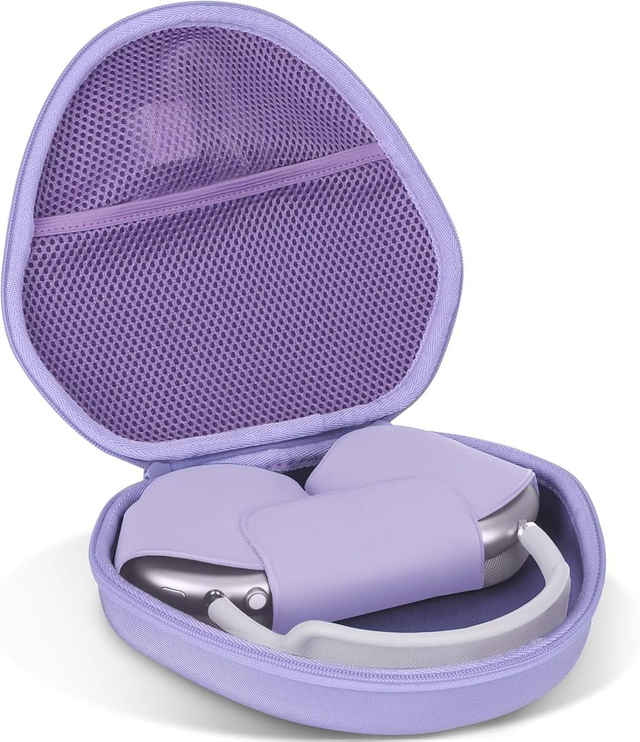 Hard Case Compatible with Apple AirPods Max Over-Ear Headphones (Purple Case)