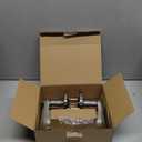 Modern Metal Door Lever Reversible Handle Easy Install Smooth for Interior/Exterior Homes Modern Door Handle for Home (Silver)