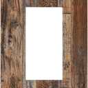 Rustic Brown Wood Grain wall plate Decora Outlet Cover 1 Gang Rocker Switchplate Faceplate GFCI Light Switch Covers For Farmhouse Bathroom Bedroom Decor 5 X 3 IN