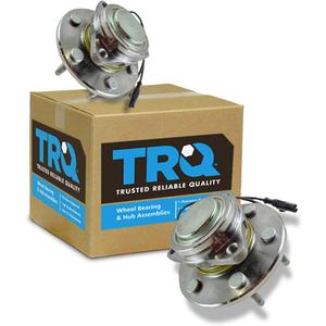 TRQ 2 Piece Front Wheel Bearing & Hub Assembly Set Compatible with 2007-2014 Cadillac Escalade 2008-2014 Escalade ESV 2007-2013 Chevrolet Avalanche Silverado 1500 Suburban 1500 Tahoe GMC Sierra 1500