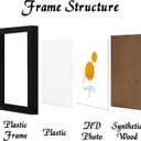 20x20 Picture Frame Set of 1, Black 20 x 20 Frame High Transparent Wall Gallery Poster Canvas Photo Frames for 20 by 20 inches