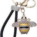 Funny Bee Keychain Keyring Sunflower Bumble Bee Charm Keyrings (N1)