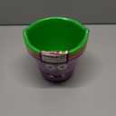 Zcaukya 3 Pack Halloween Buckets, Halloween Plastic Candy Pails, Portable Plastic Candy Trick or Treat Basket for Halloween Party Supplies, Orange Purple Green