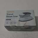 Travel Iron Mini with Steam for Clothes with Dual Voltage, Portable Mini Ironing Machine with Non-Stick Soleplate, Small Iron for Sewing, Quilting and Handcraft
