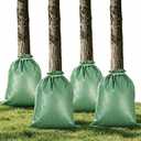 13 Gallon Slow Release Tree Watering Bags Tree Watering Bag with PVC Lining for New Trees and Shrubs Automatic Irrigation reducing Water Waste（4PCS）