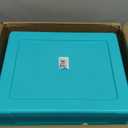 Storex Mini Classroom Caddy, Multipurpose Classroom Organizer with Handle, Teal, 12-Pack (01065U12C)
