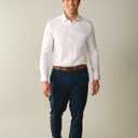 &COLLAR Slim Fit/Athletic Fit Long Sleeve Performance Men's Dress Shirt (White, XXL)