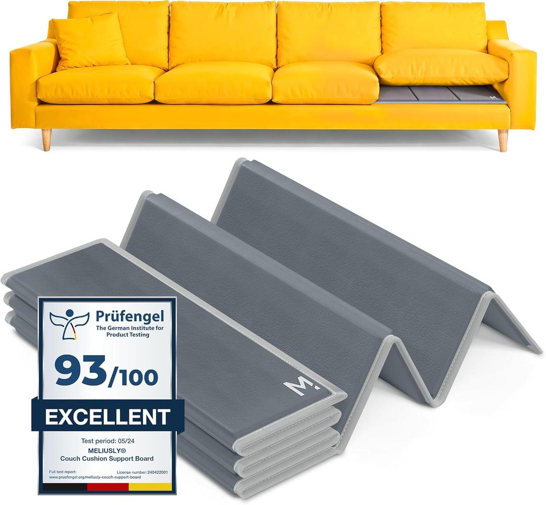 Meliusly Heavy Duty Couch Cushion Support for Sagging Cushions (24x79) Reinforced Plywood Sofa Cushion Support Board for Sagging Seat, Deep Couch Supporter for Under the Cushions, Loveseat Saver
