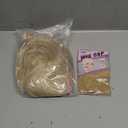 RENERSHOW Ombre Blonde Highlight Layered Bob Wig with Bangs 14inch Mid-length Heat Synthetic Wigs for Women Straight