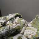 3-Piece Quilt Set Quilted Bedspread Cotton Coverlet Set Floral Oversized Quilted Bedding Set for All Season, White Vine, King Size