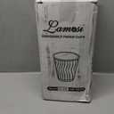 Lamosi Disposable Coffee Cups 12 oz 100 Pack, Paper Coffee Cups 12 oz for Hot Drinks or Cold Beverages, Insulated Corrugated Ripple Wall Cup for Office, Cafe, Home or Travel (Black)