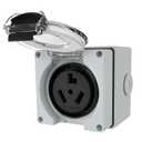STARELO 30Amp Power Outlet Box,NEMA 10-30R Receptacle 125/250Volt,Outdoor dustproof and Weatherproof.No Grounding, Outlet for Electric Dryers, Heavy Duty Industrial Grade Power Receptacle.ETL Listed.