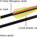 Elong Fiberglass Arrows Archery 24 26 28 30Inch Target Shooting Practice Safetyglass Recurve Bows Suitable for Youth Children Woman Beginner