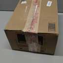 LYEOBOH 3 Tier Serving Stand and Platters Set Large Tiered Serving Platters with Collapsible Sturdier Rack 14 Inches Tiered Serving Tray for Appetizer Fruit, Dessert and Cupcake, White (Gold)