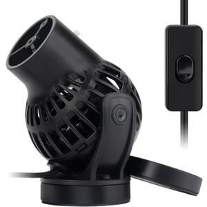 hygger Wave Maker with Controller for Feeding, 792 GPH Ultra-Silence Aquarium Powerhead with Strong Magnet Suction Base for Freshwater or Saltwater Fish Tank, 360 Rotating Aquarium Wavemaker Black