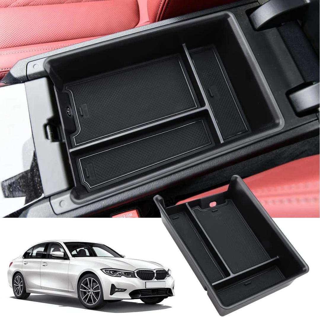 Storage Box Compatible with BMW 3 Series G20 G21 2022-2019 2023 Accessories for BMW 4 Series G22 G23 2021-2023 Center Console Coin Organizer Sunglasses Tray
