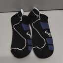 BULLIANT Men Running Socks 6Pairs-Ankle Athletic Socks Wicking Cushioned for Men Walking-Arch Compression Support(6Pairs, Shoes Size:Men 10-12)