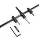 Seimneire Adjustable Hole Saw, 1-3/16" to 11-3/4" (30 to 300mm) Heavy Duty Adjustable Circle Cutter Drill Bit Tool for Drywall Wood Plaster, Black