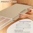 Wire shelf covers for pantry, 24*12 inch wire rack cover for shelves, covers for wire shelves easy to cut install wires shelf 0.31-inch thick moisture durable shelfs liner for kitchen, pantry, 24*12IN Wood Color Stripe