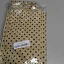 ZTUJO Purse Organizer Insert, Felt Bag Organizer with Metal Zipper, Handbag & Tote Shaper, For Speedy Never full Tote, 7 Sizes (Large, Brown polka dots Beige)