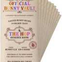 10 Pack Easter Bunny Money Holder Envelopes, Bunny Money Holder for Cash Gift for Basket Stuffers, Golden Egg Design for Kids, Boys & Girls, Unique Holiday Cash Holder, Official Hop Reserve Bank Vault