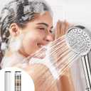 Cobbe 2 Pack Replacement Filters for Handheld Shower Head - Water Softener Filters Beads for Hard Water - Remove Chlorine - Reduces Dry Itchy Skin