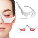 Under Eye Red Light Therapy Glasses with Dark Circle, Eye Bag and Wrinkle Elimination Massage