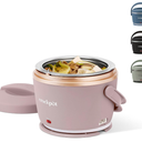 CrockPot 20Ounce Electric Lunch Box, Portable Food Warmer, Blush Pink | Perfect for Travel, Car, OntheGo | SpillFree, DishwasherSafe
