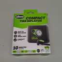 Slime 40060 Tire Inflator, Compact, Portable Car Air Compressor, Analog, Quick Connect Air Hose, Flat Tire Puncture Repair, 12V, 10 min inflation