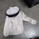 Bee Jacket with Veil - Natural Canvas Bee Suit Jacket with Elastic Waist & Cuffs, YKK Brass Zippers, 3 Utility Pockets. Removable Hood Interchangeable with Forest Beekeeping Suit. XL