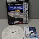 PPQ Premium Ivory Flag Light - Solar Powered, 136 LED, 10000h Lifespan for 15-25 Ft Poles, Waterproof, Auto On/Off Dusk to Dawn