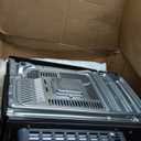 GE GCST10A1WSS 1.0 Cu Ft Convection Microwave Oven, 1050W Countertop Air Fry Microwave with Broil & Crisper Pan, Compact Stainless Steel Design