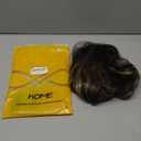 KOME Ombre Brown Wigs with Bangs,Brown Highlight Long Wavy Wig for Women,Long Curly Wigs Synthetic Hair Wig for Party Cosplay Daily Use 24IN