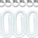 Pool Hoses for Above Ground Pools, 3 Pack 1.25 x 59 Inch Pool Filter Pump Hoses, Compatible with Intex Pool Filter Pump 607, 637 With 6 Metal Clamps